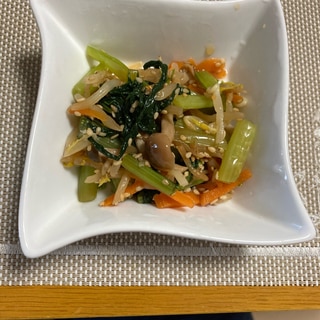 食物繊維たっぷり！小松菜としめじのだし醤油和え